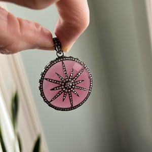 Theodosia Pave diamond pendant